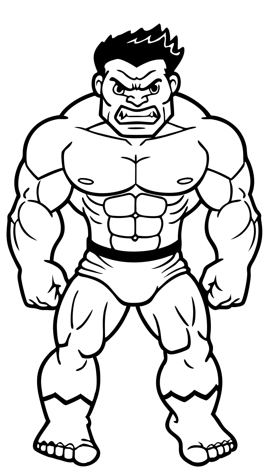 coloriages imprimables hulk